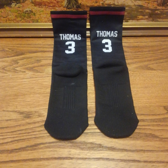 ๐ ๐ OSU Socks ๐ฟ Buckeyes Ohio State Michael Thomas #3 WR Signature Socks ๐ฅ - Picture 2 of 7